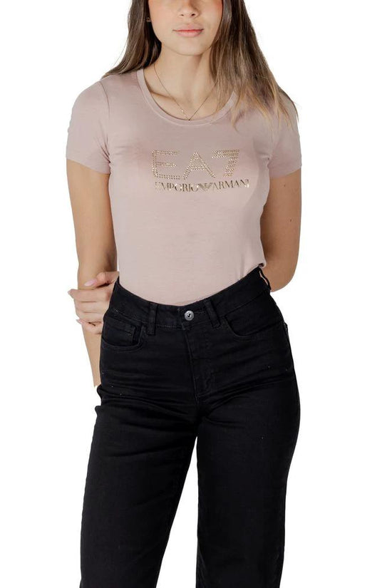 EA7 Emporio Armani Rosa Modal-T-Shirt by EA7 Emporio Armani
