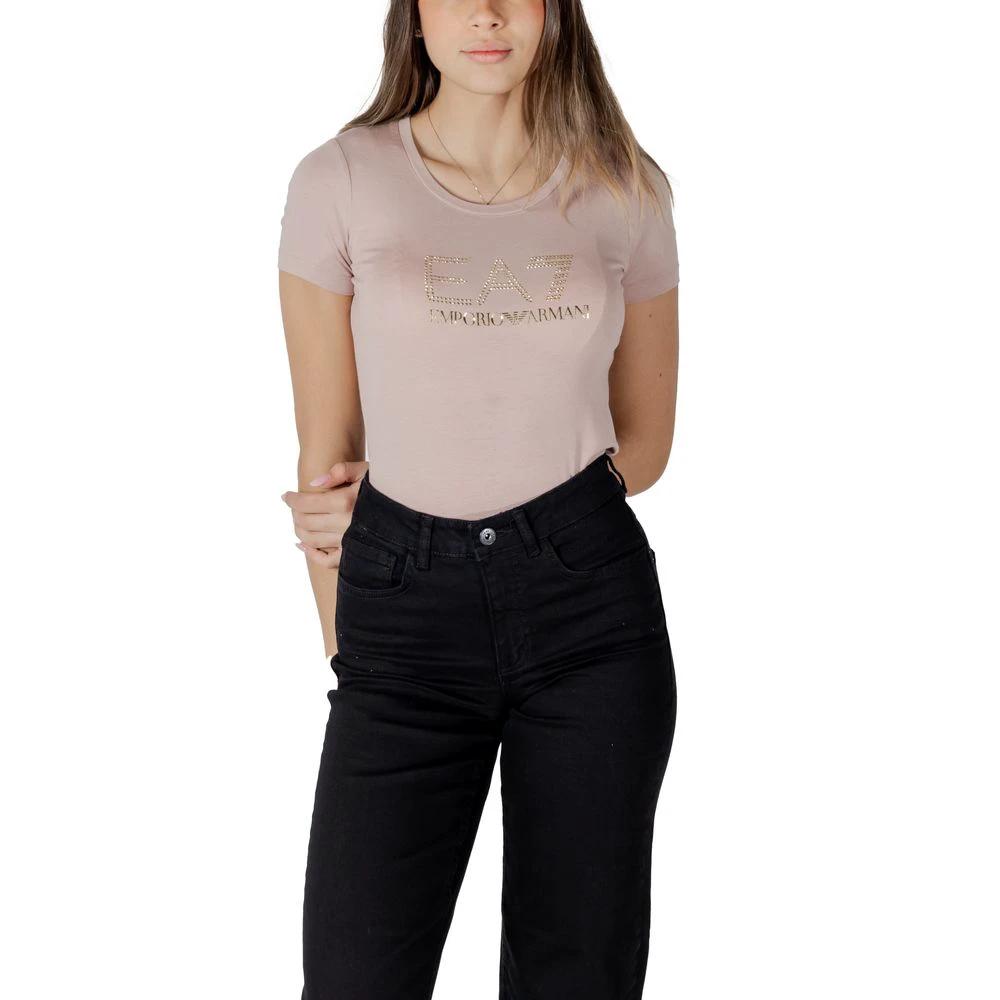EA7 Emporio Armani Rosa Modal-T-Shirt by EA7 Emporio Armani