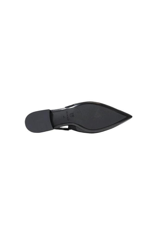 Pinko Sandalen Slingback Glänzende Schwarz | ELORÉ by PINKO