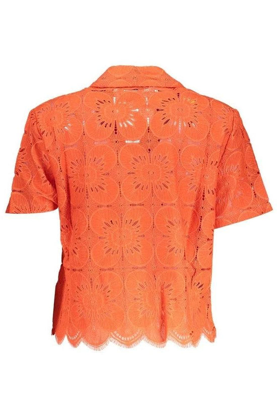 Mediterrane Luxus Mode Kollektion Bluse Orange | ELORÉ by Desigual