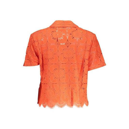 Mediterrane Luxus Mode Kollektion Bluse Orange | ELORÉ by Desigual