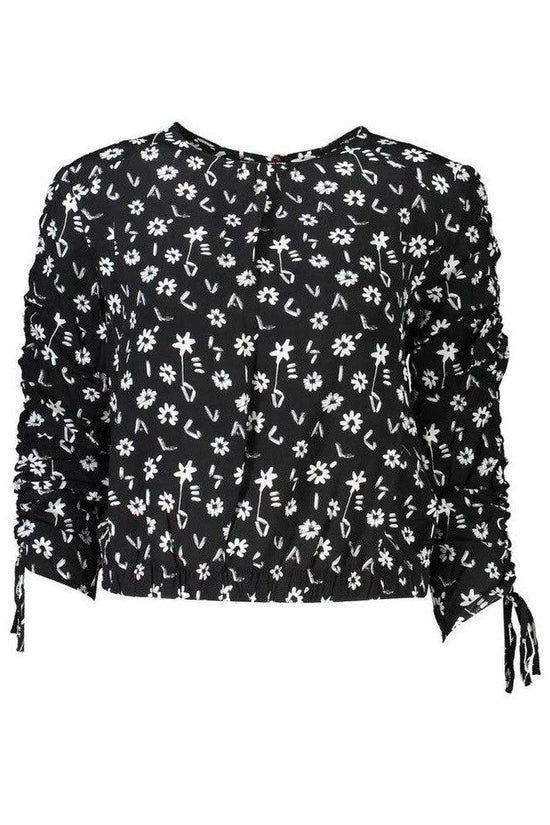 Theodora Montagne Couture Luxuriöse Bluse Schwarz | ELORÉ by Desigual