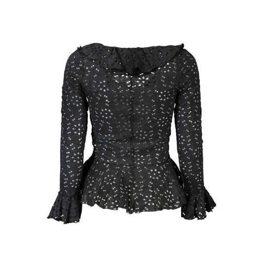 Luxuria Exklusiv Mode Boutique Spitzenbluse Schwarz | ELORÉ by Desigual