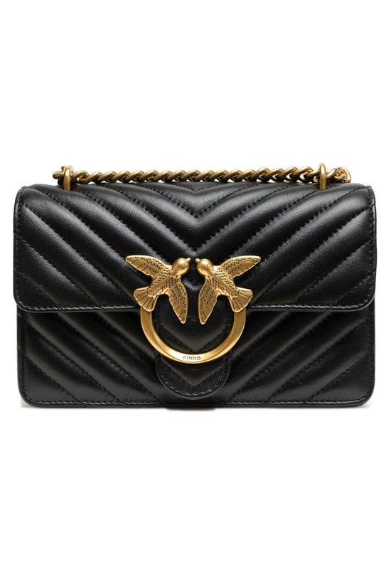 Pinko Love Bag Umhängetasche Schwarz Leder | ELORÉ by PINKO