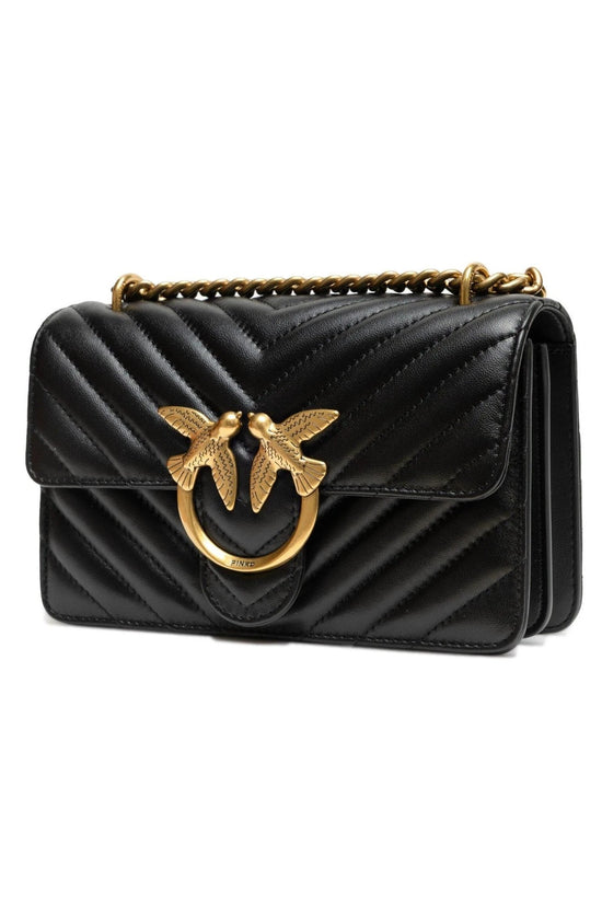 Pinko Love Bag Umhängetasche Schwarz Leder | ELORÉ by PINKO