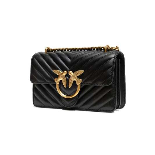Pinko Love Bag Umhängetasche Schwarz Leder | ELORÉ by PINKO
