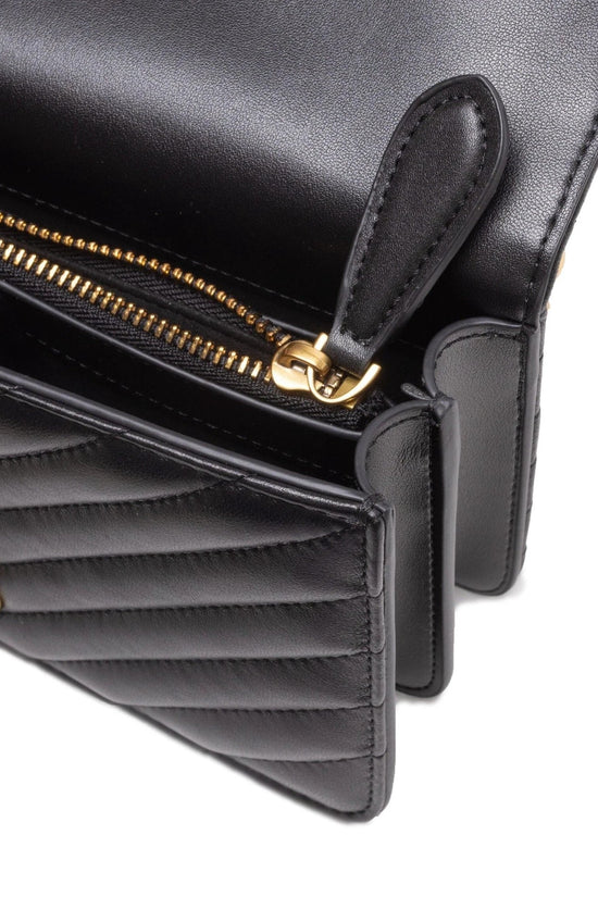 Pinko Love Bag Umhängetasche Schwarz Leder | ELORÉ by PINKO