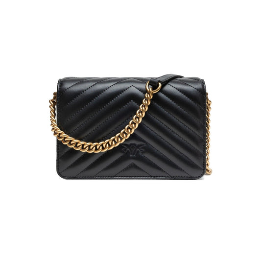 Pinko Mini Love Bag Clutch Schwarz Glänzend | ELORÉ by PINKO