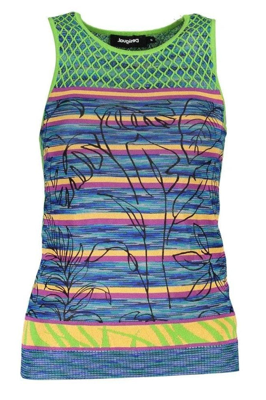 Desigual Mesh-Tanktop Netz Neon Sommer Grün | ELORÉ by Desigual