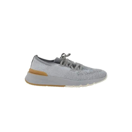 Brunello Cucinelli Strick Sneaker Grau Meliert | ELORÉ by Brunello Cucinelli