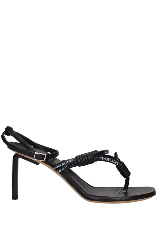 Off White Shoelace Sandalen Schwarz | ELORÉ by Off-White