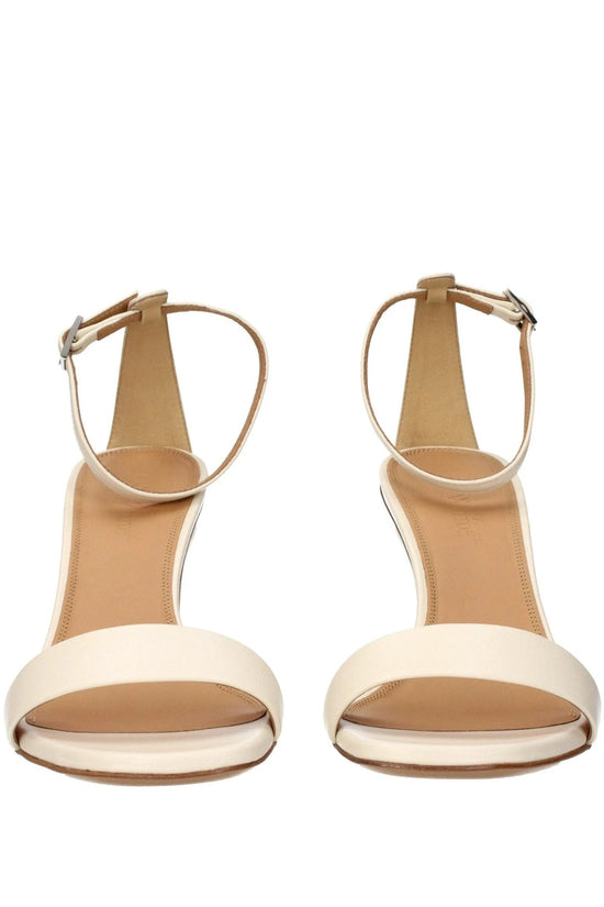 Offwhite Jug Wedge Sandalen Leder Italien Beige | ELORÉ by Off-White