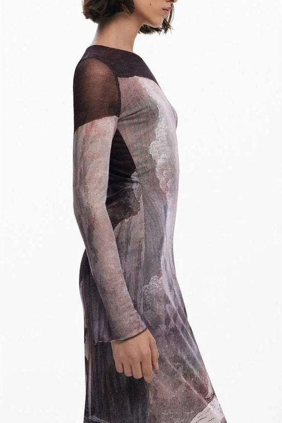 Desigual Kleid Langarm Braun | ELORÉ by Desigual