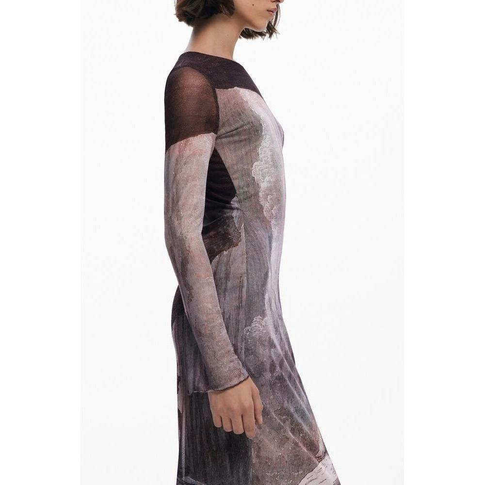 Desigual Kleid Langarm Braun | ELORÉ by Desigual