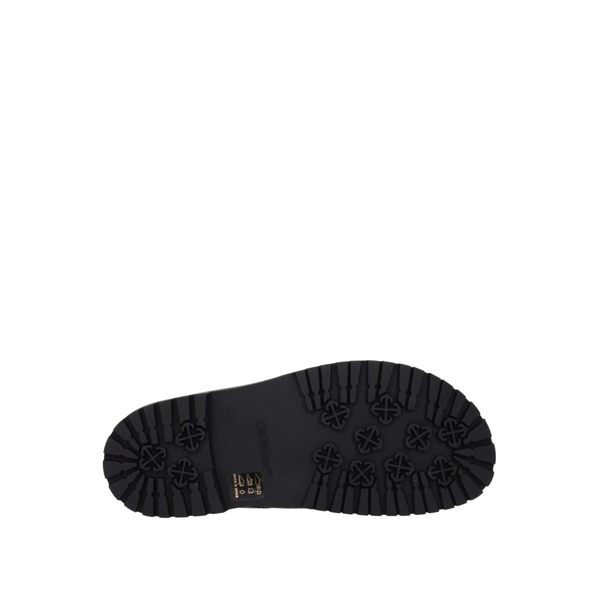 Off-White Criss Cross Leder Sandalen Grün | ELORÉ by Off-White