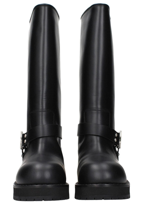 Off White Stiefel Track Hochwertiges Leder Schwarz | ELORÉ by Off-White