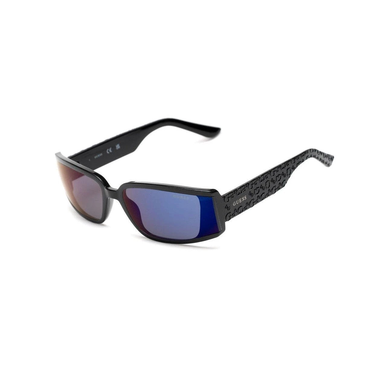 Guess Sonnenbrille Monogramm Schwarz Glänzend | ELORÉ by Guess