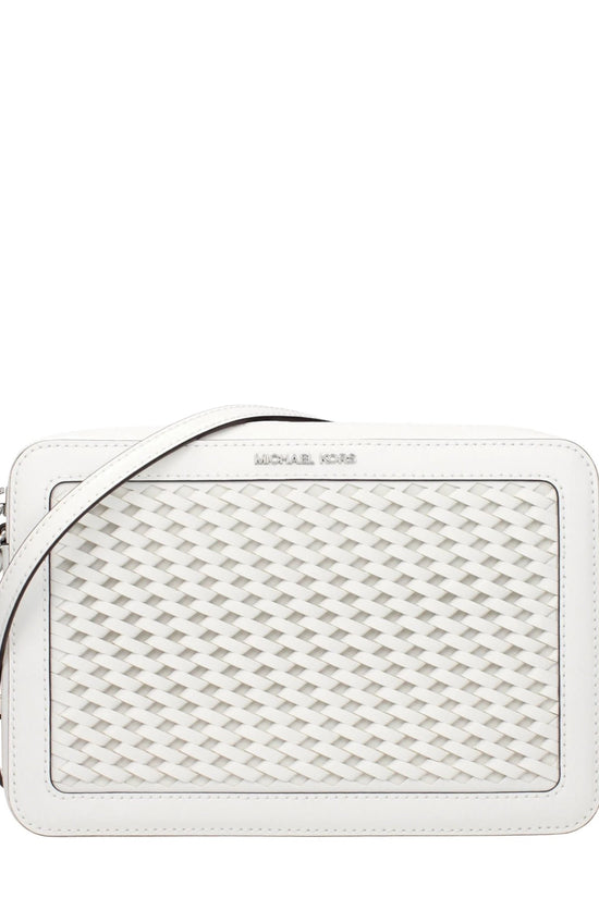 Michael Kors Weiße Leder-Crossbody-Tasche by Michael Kors