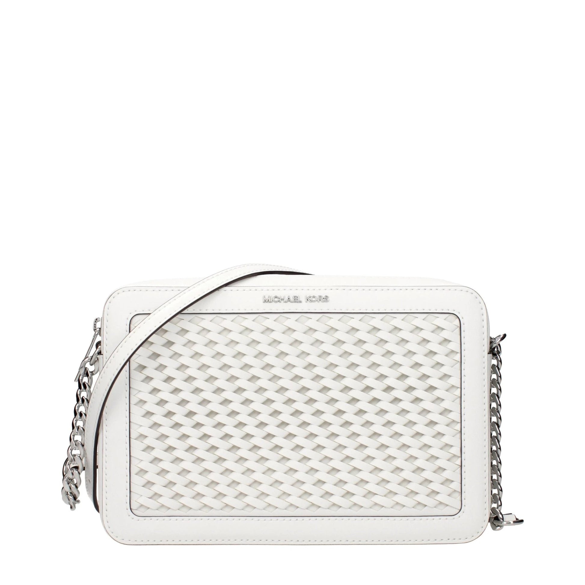Michael Kors Weiße Leder-Crossbody-Tasche by Michael Kors