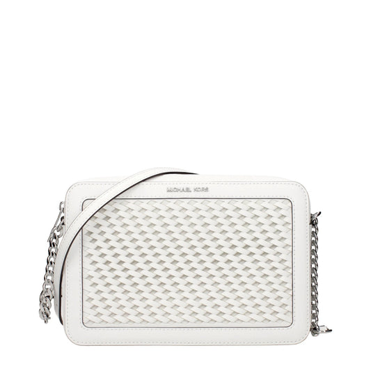 Michael Kors Weiße Leder-Crossbody-Tasche by Michael Kors