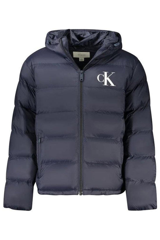 Calvin Klein Monogramm Kapuzenjacke Marineblau | ELORÉ by Calvin Klein