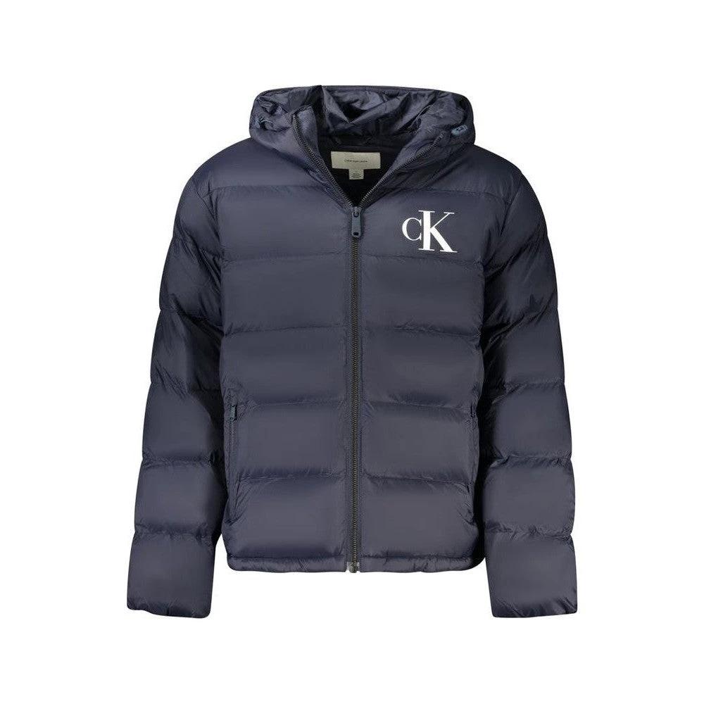 Calvin Klein Monogramm Kapuzenjacke Marineblau | ELORÉ by Calvin Klein