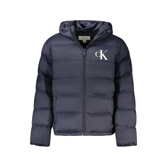 Calvin Klein Monogramm Kapuzenjacke Marineblau | ELORÉ by Calvin Klein