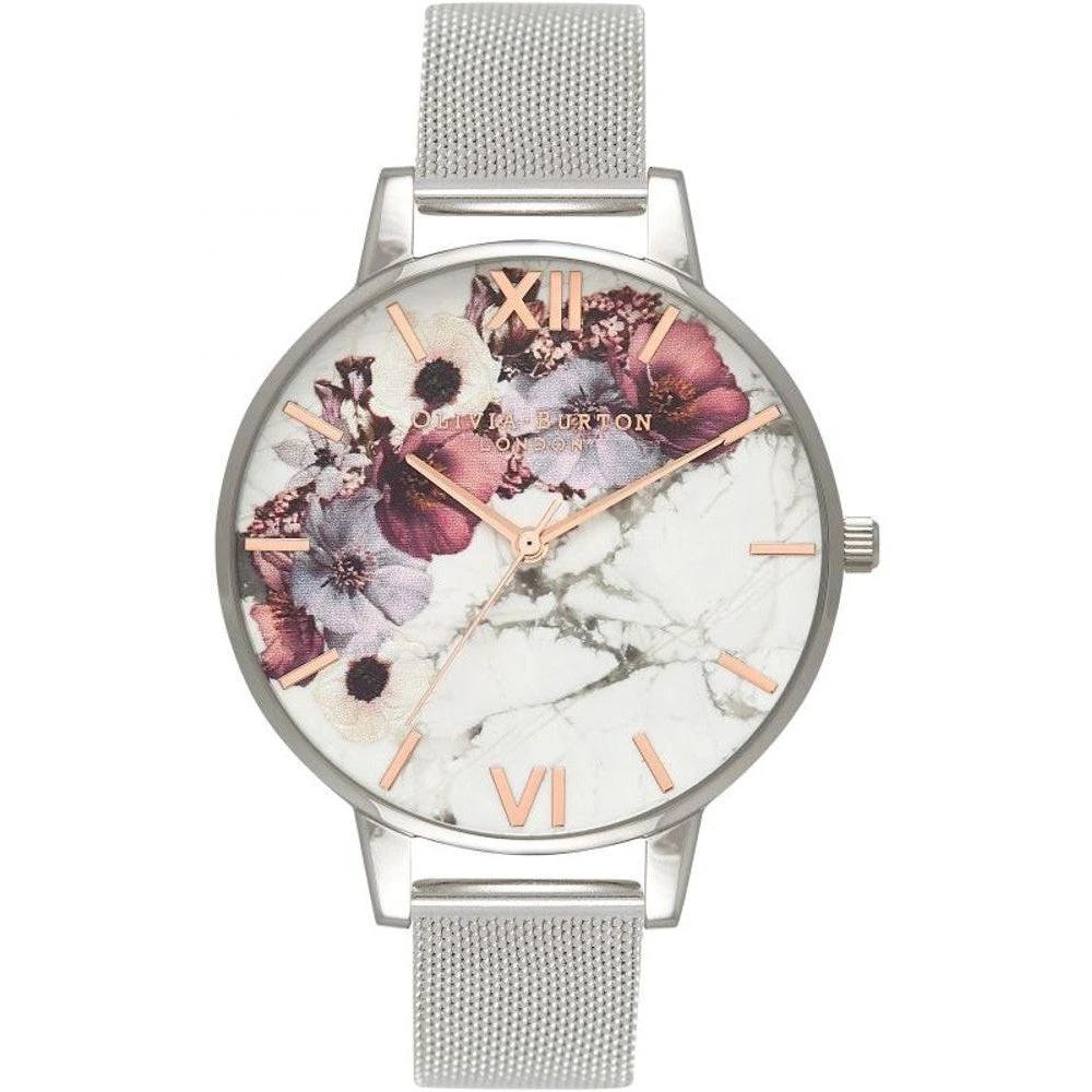 Olivia Burton Sunlight Florals Edelstahl Uhr Silber | ELORÉ by Olivia Burton