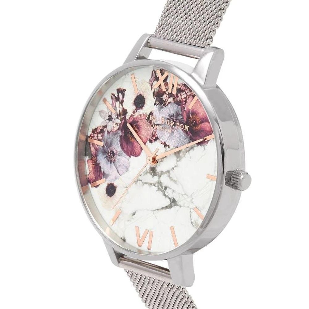 Olivia Burton Sunlight Florals Edelstahl Uhr Silber | ELORÉ by Olivia Burton