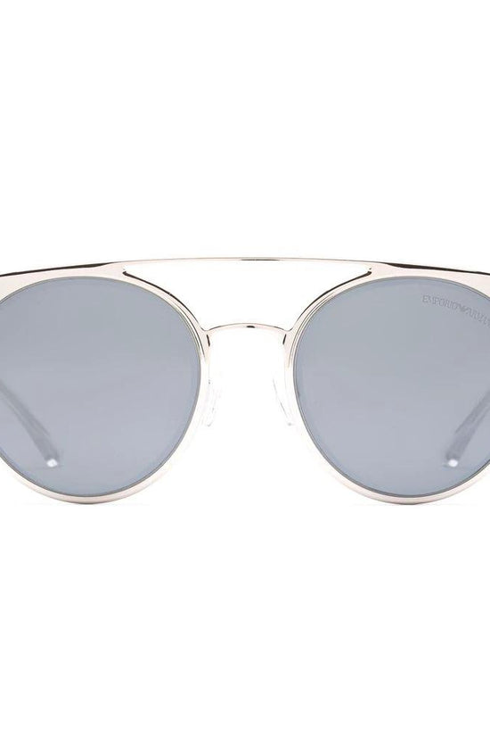 Emporio Armani Grau-Metall Sonnenbrille by Emporio Armani