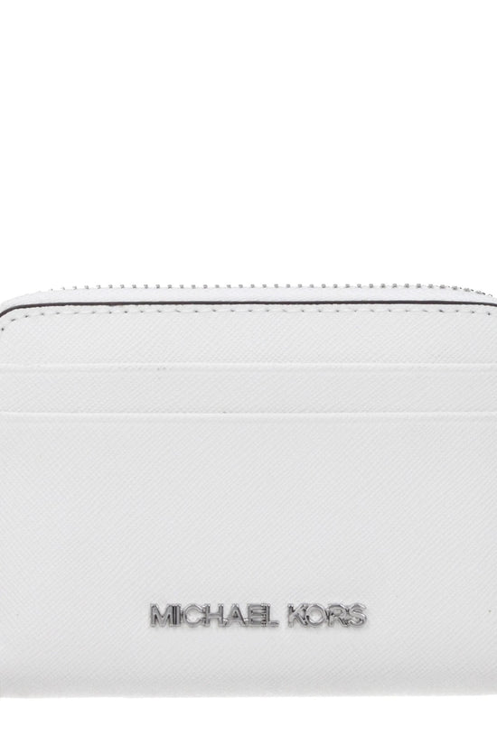Michael Kors Weißer Leder-Kartenhalter by Michael Kors