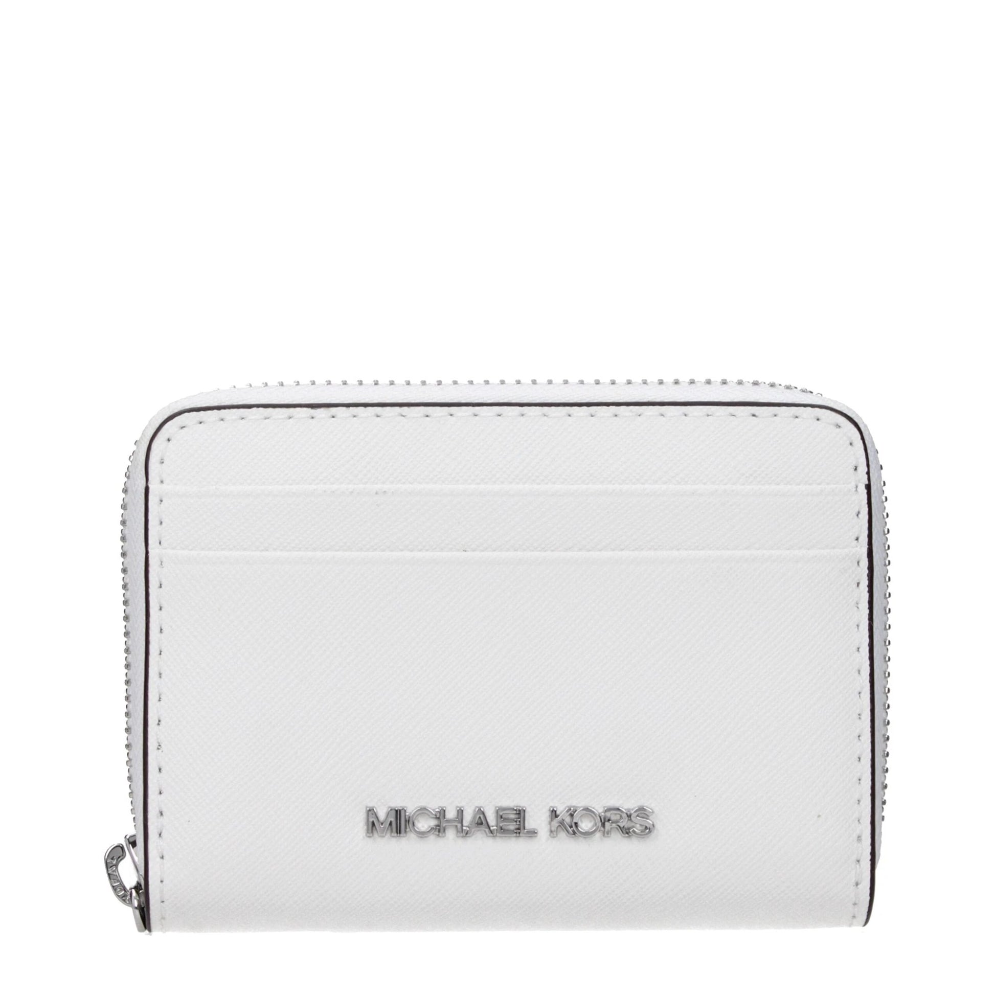 Michael Kors Weißer Leder-Kartenhalter by Michael Kors
