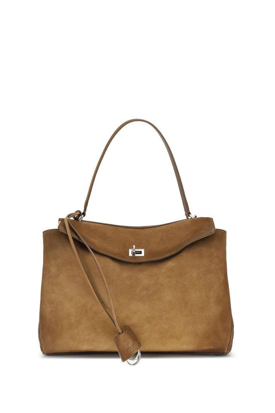 Balenciaga Braune Kalbsleder Bos Taurus Schultertasche by Balenciaga