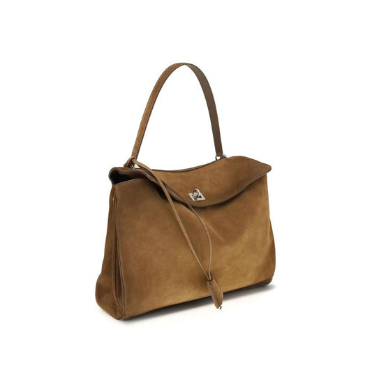 Balenciaga Braune Kalbsleder Bos Taurus Schultertasche by Balenciaga