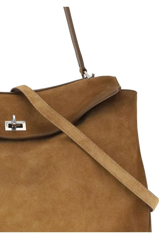 Balenciaga Braune Kalbsleder Bos Taurus Schultertasche by Balenciaga
