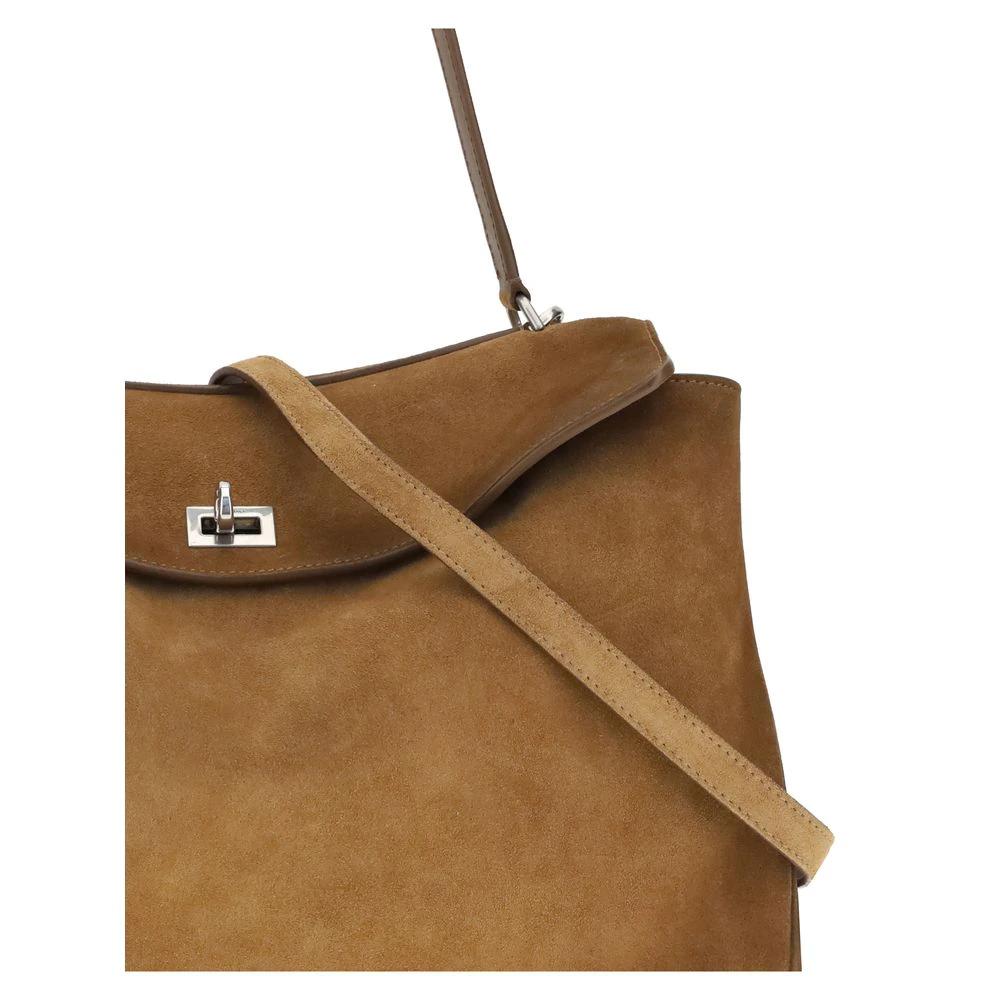 Balenciaga Braune Kalbsleder Bos Taurus Schultertasche by Balenciaga