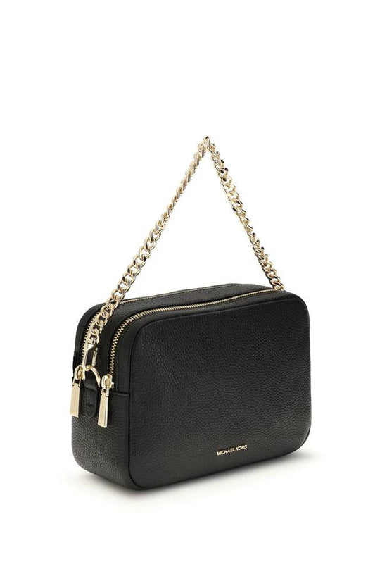 Michael Kors Schwarze Schultertasche aus Kalbsleder Bos Taurus by Michael Kors