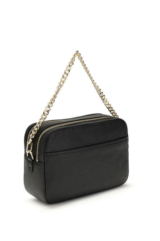 Michael Kors Schwarze Schultertasche aus Kalbsleder Bos Taurus by Michael Kors