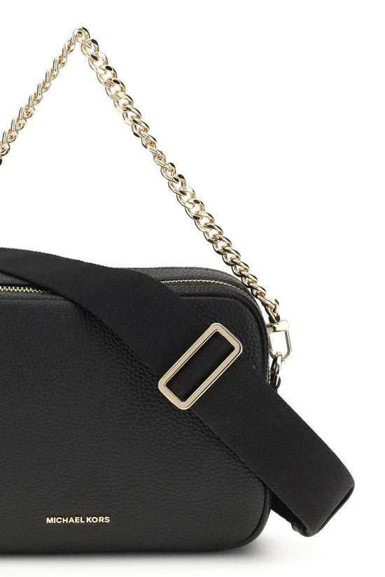 Michael Kors Schwarze Schultertasche aus Kalbsleder Bos Taurus by Michael Kors