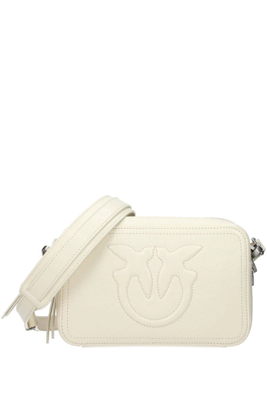 Pinko Umhängetasche Leder Elegant Luxus Weiß | ELORÉ by PINKO