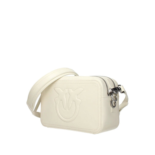 Pinko Umhängetasche Leder Elegant Luxus Weiß | ELORÉ by PINKO