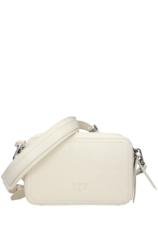 Pinko Umhängetasche Leder Elegant Luxus Weiß | ELORÉ by PINKO