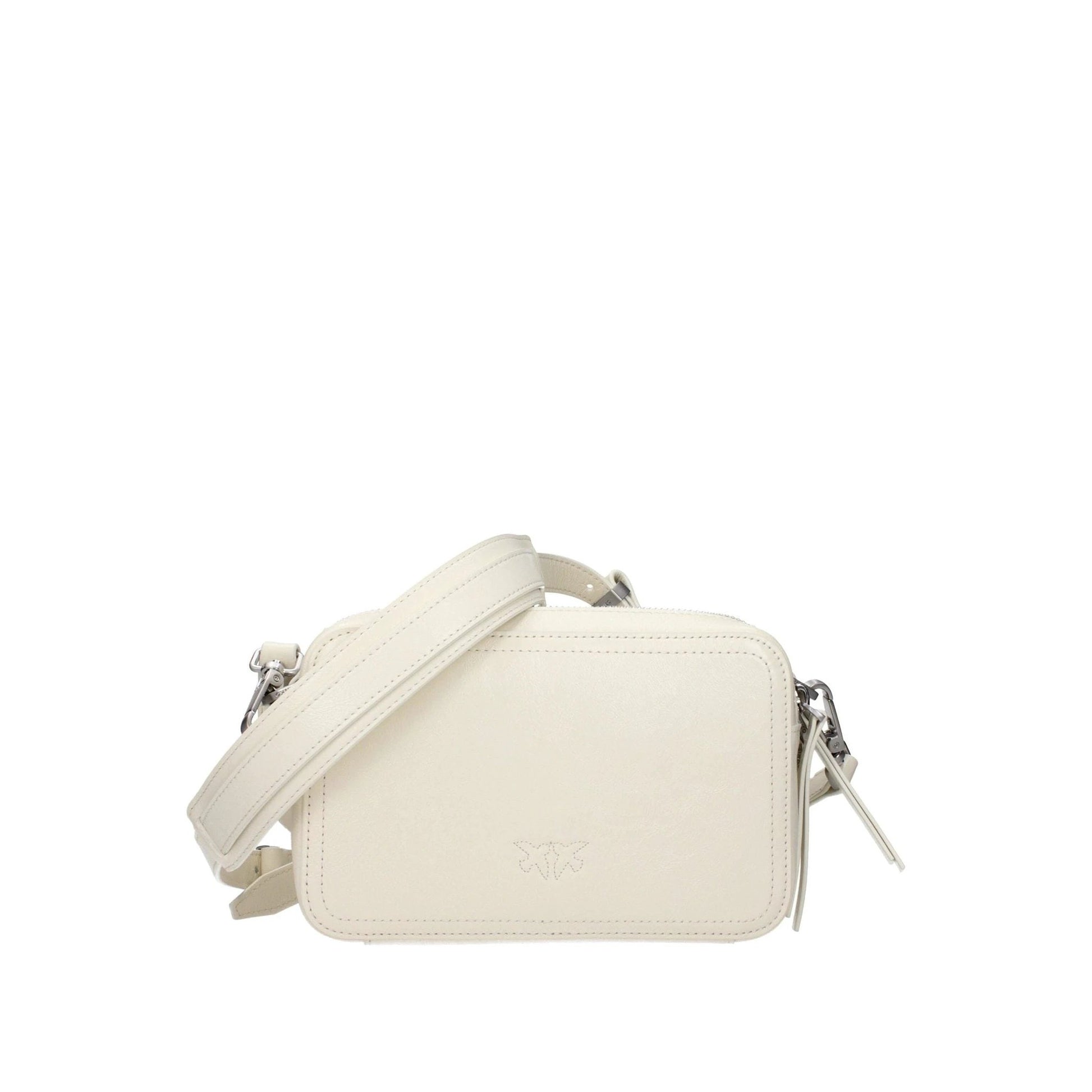 Pinko Umhängetasche Leder Elegant Luxus Weiß | ELORÉ by PINKO
