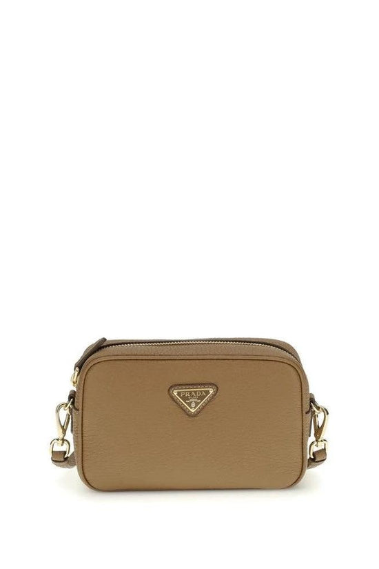 Prada Mini Schultertasche Beige Nubukleder | ELORÉ by Prada
