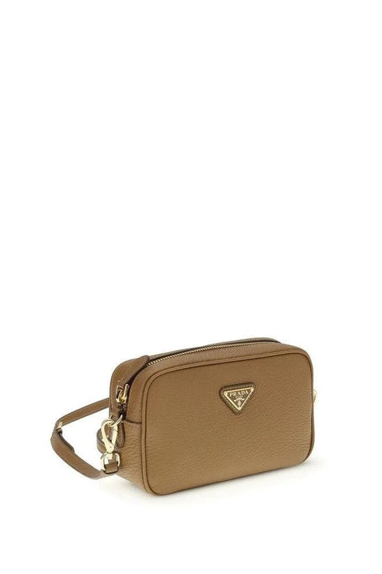 Prada Mini Schultertasche Beige Nubukleder | ELORÉ by Prada