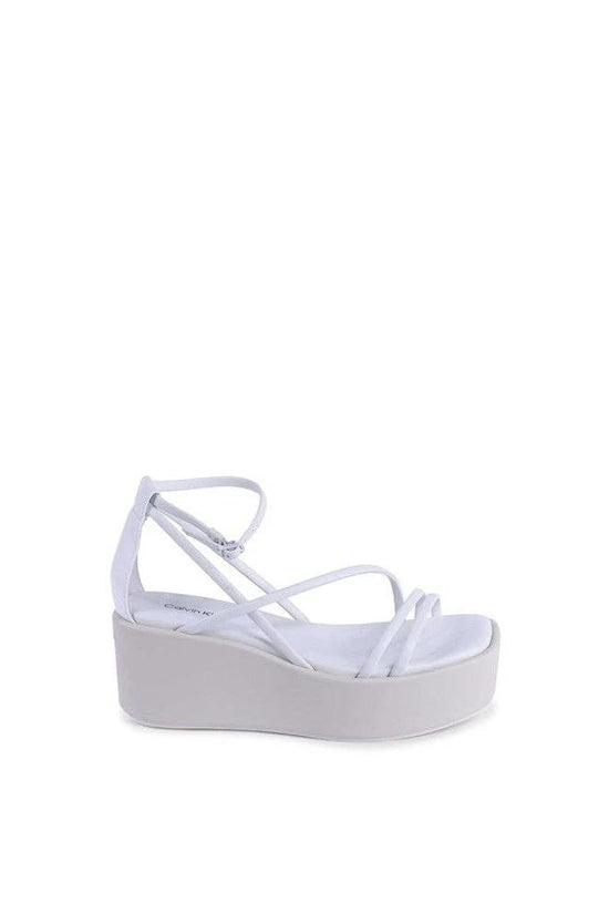 Calvin Klein Plateau-Sandalen Für Damen Weiß | ELORÉ by Calvin Klein