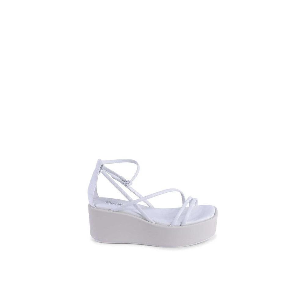 Calvin Klein Plateau-Sandalen Für Damen Weiß | ELORÉ by Calvin Klein