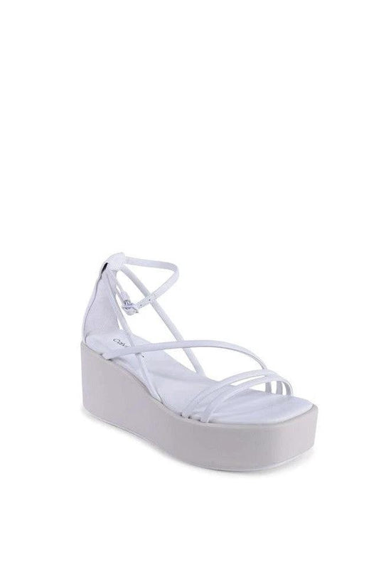 Calvin Klein Plateau-Sandalen Für Damen Weiß | ELORÉ by Calvin Klein