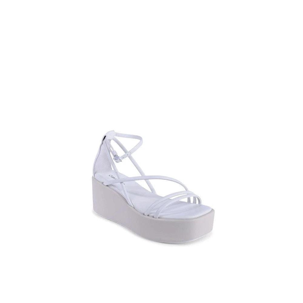 Calvin Klein Plateau-Sandalen Für Damen Weiß | ELORÉ by Calvin Klein