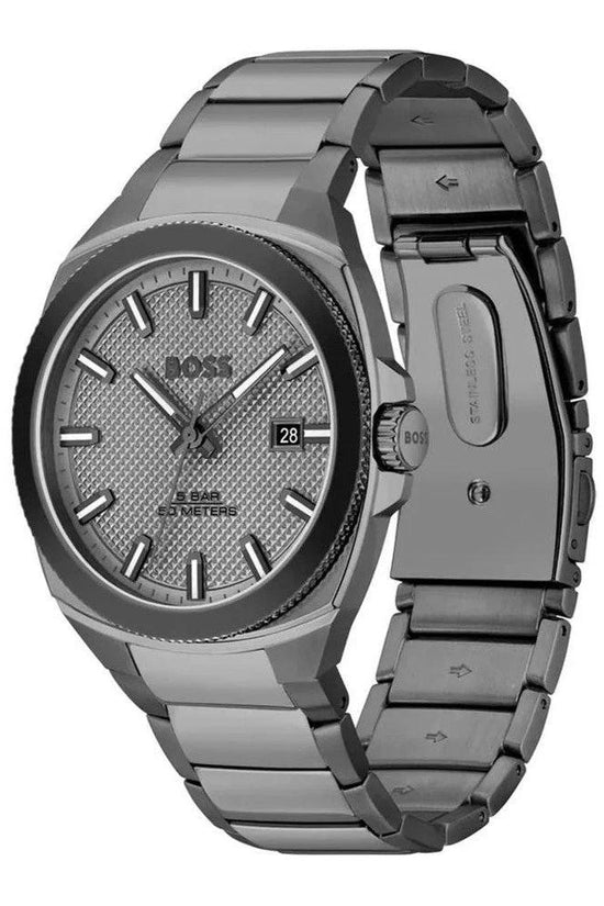 Hugo Boss Herrenuhr Edelstahl Luxus Premium Grau | ELORÉ by Hugo Boss